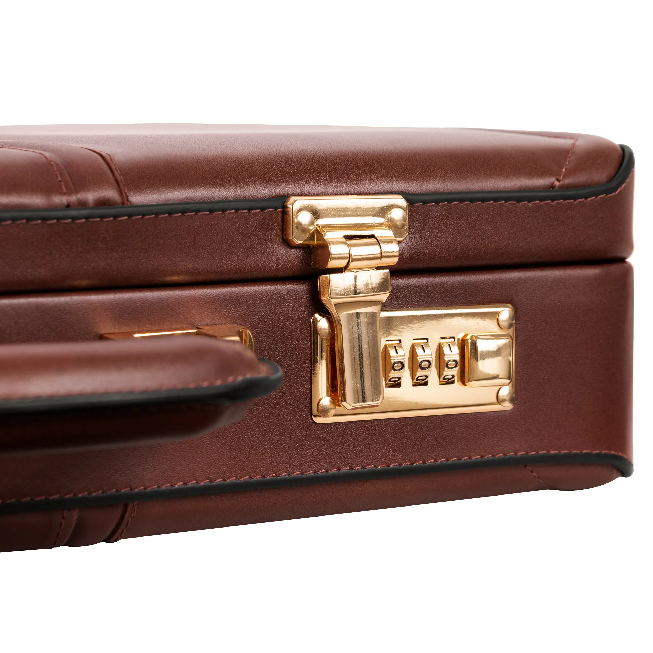 DALEY | 4.25” Leather Attaché Briefcase