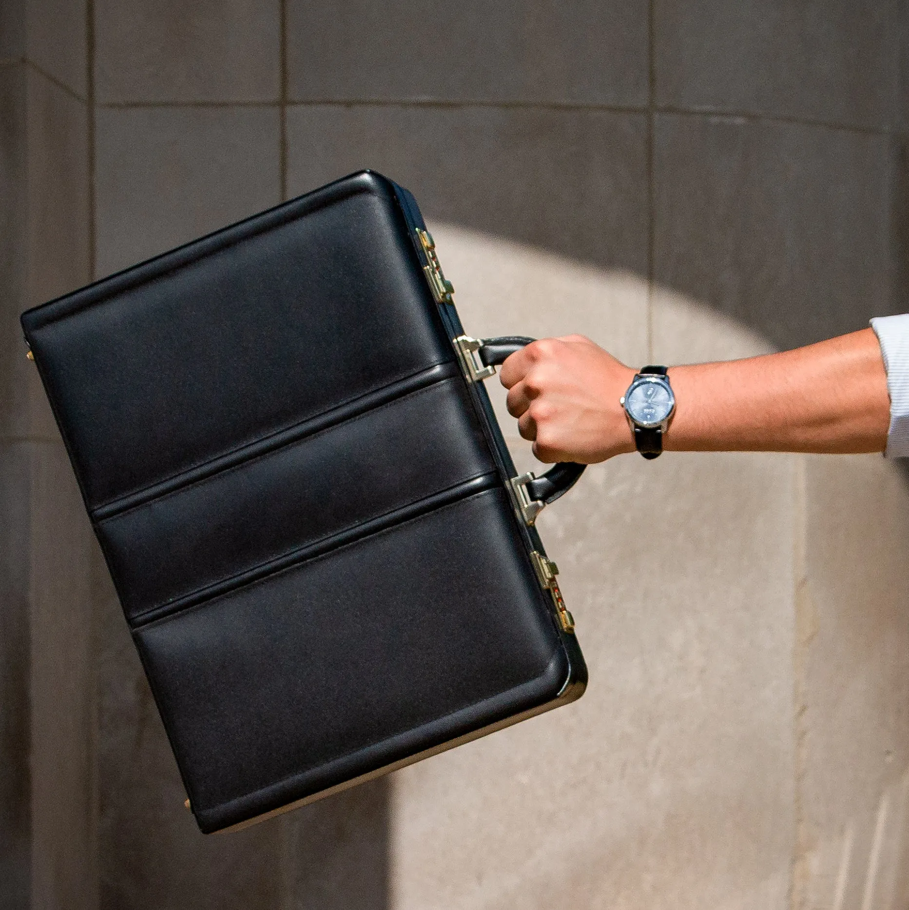 DALEY | 4.25” Leather Attaché Briefcase