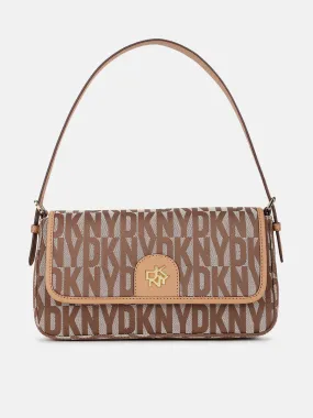 Dkny Women Brown Printed Shoulder Bag