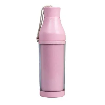 Eco Friendly Wheat Straw Double Wall Bottle