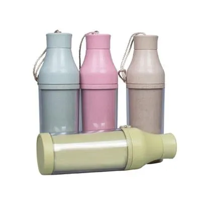 Eco Friendly Wheat Straw Double Wall Bottle