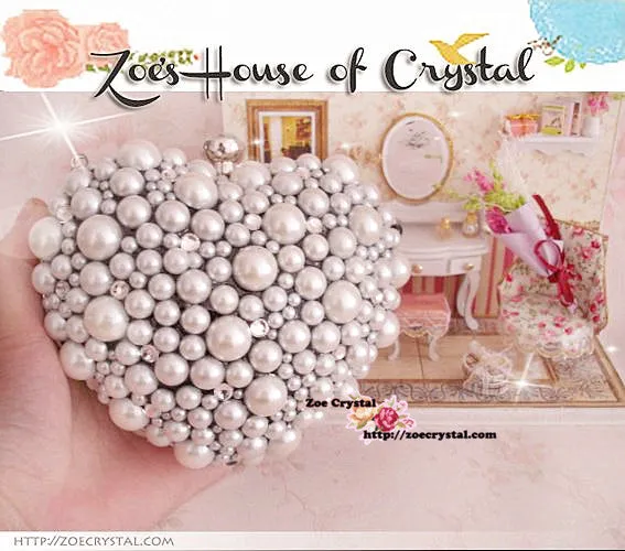 Elegant and Stylish Pearl Clutch - Bridal / Bridesmaid / Wedding Clutch