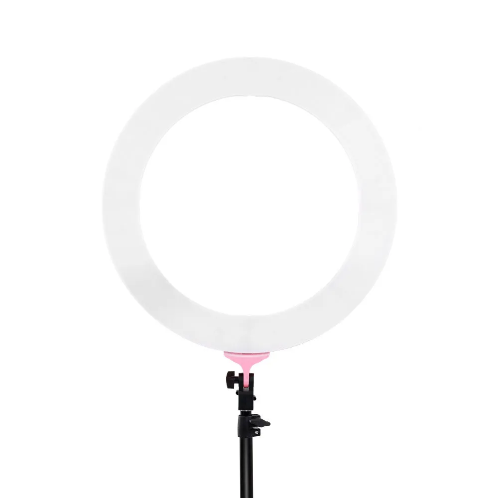 Embellir Ring Light 19" LED 5800LM Dimmable Diva With Stand Make Up Studio Video Pink