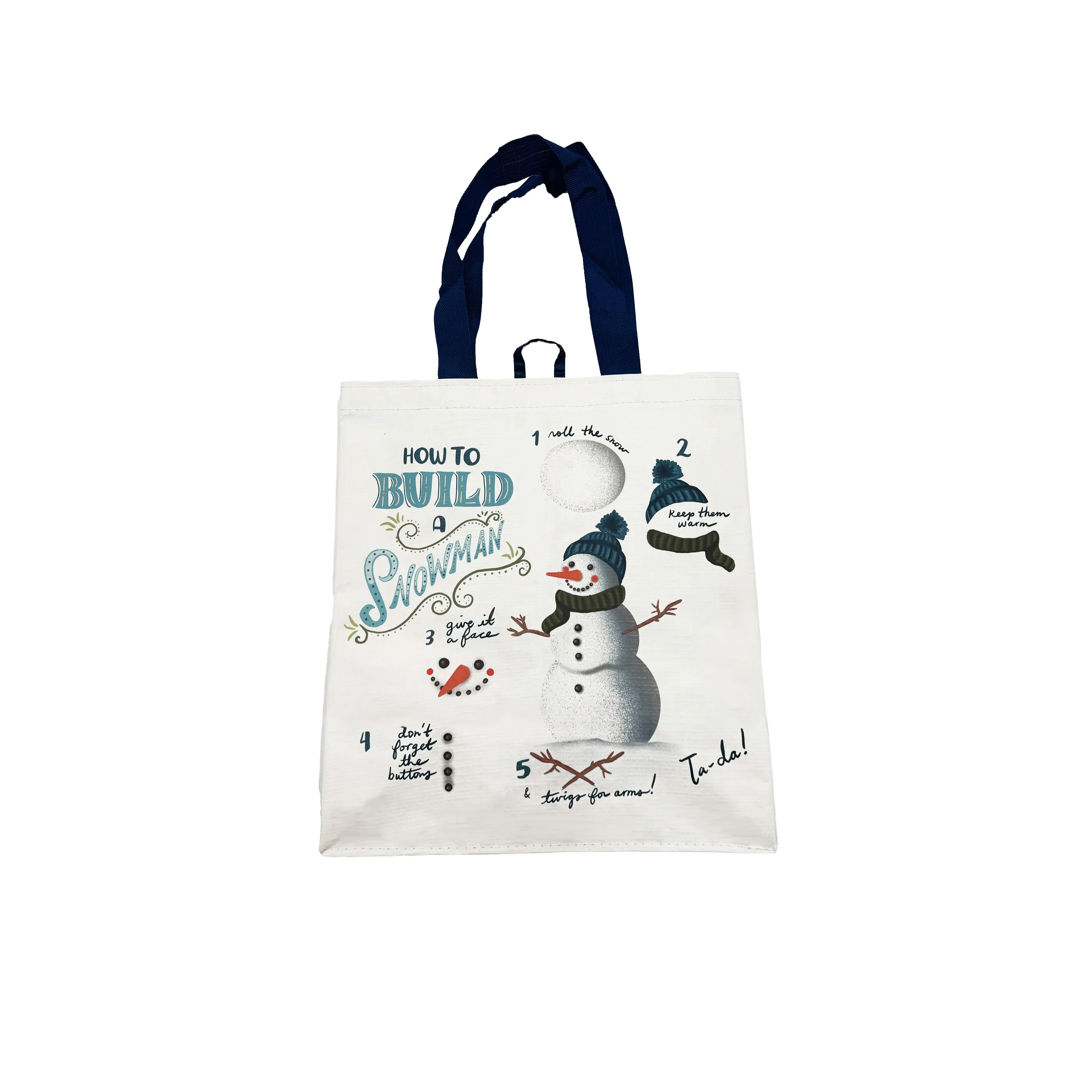 Everyday Medium Tote in Snowman