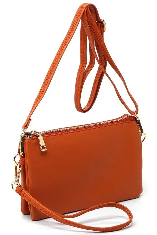 Fashion Crossbody Bag Clutch Wristlet available in 6 colors