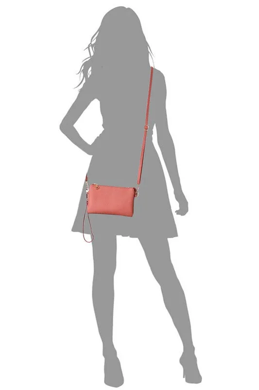 Fashion Crossbody Bag Clutch Wristlet available in 6 colors