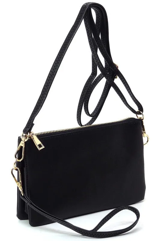 Fashion Crossbody Bag Clutch Wristlet available in 6 colors