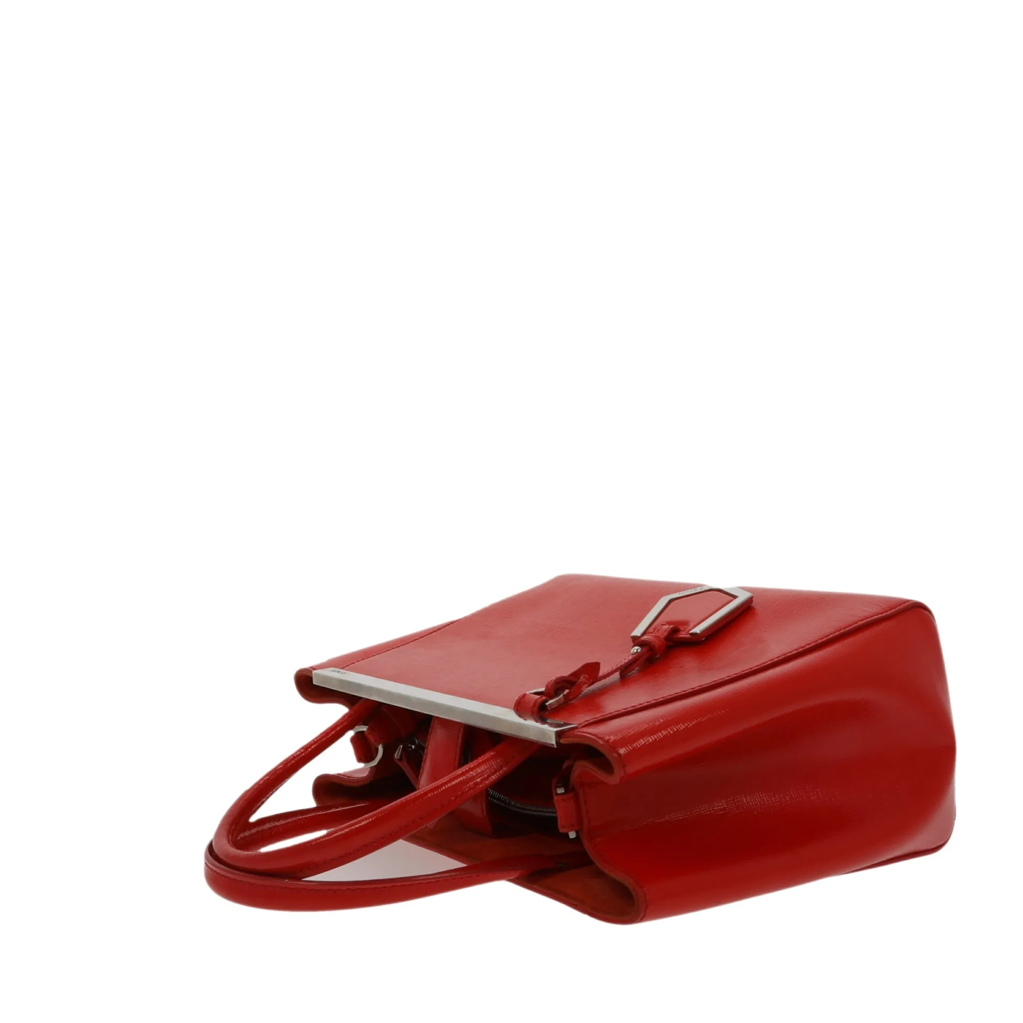 FENDI 2Jours Handbag in Red Leather