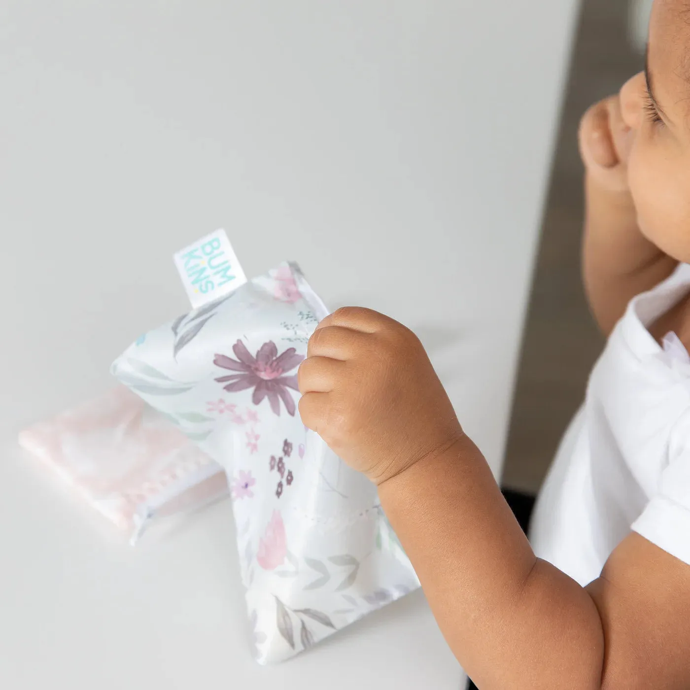 floral | small reusable snack bags