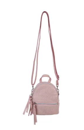 Florence Mini Backpack Crossbody in Blush