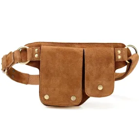 Floretta Suede Leather Waist Bag