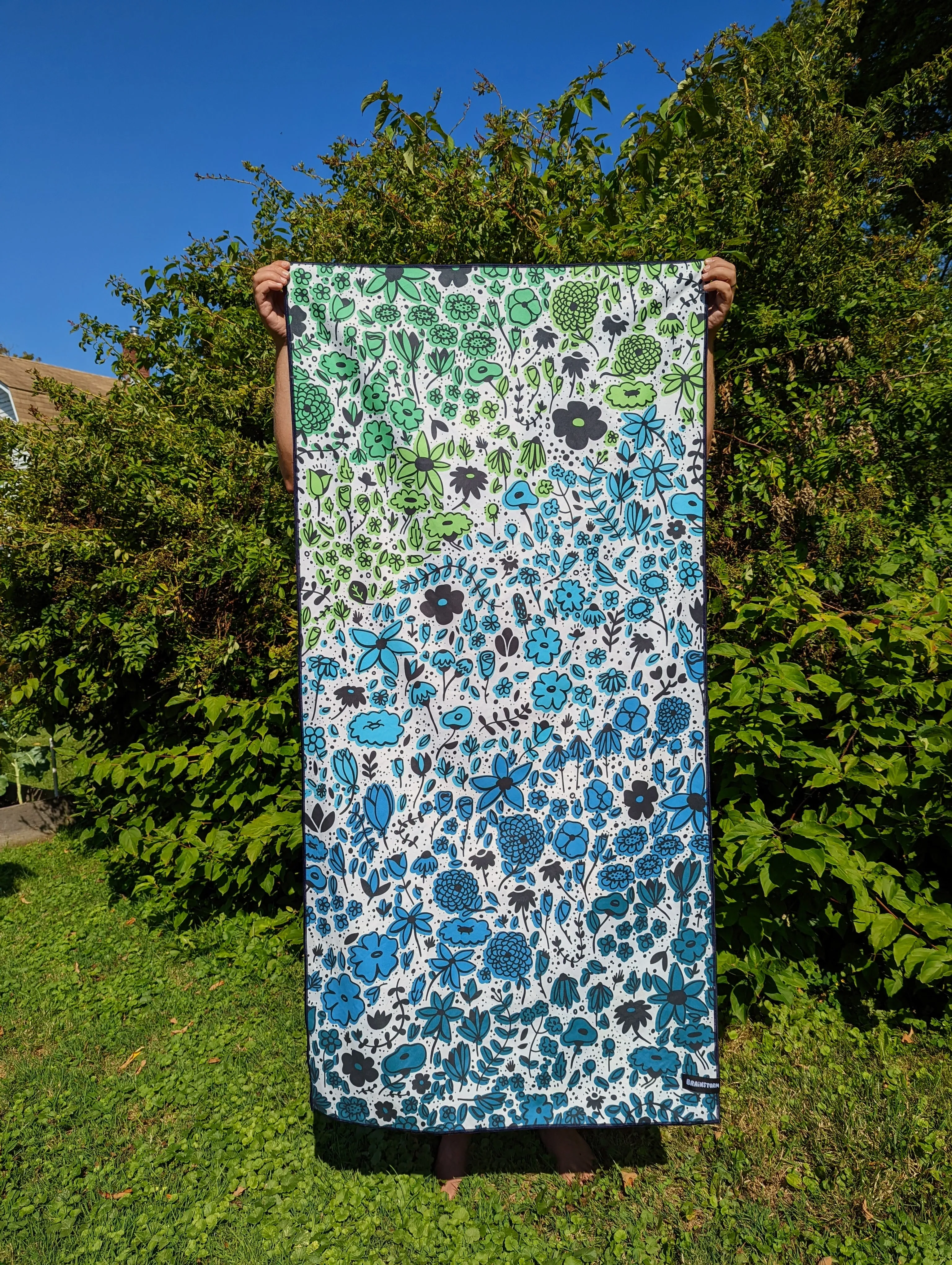 Flowerbed Quick Dry Towel