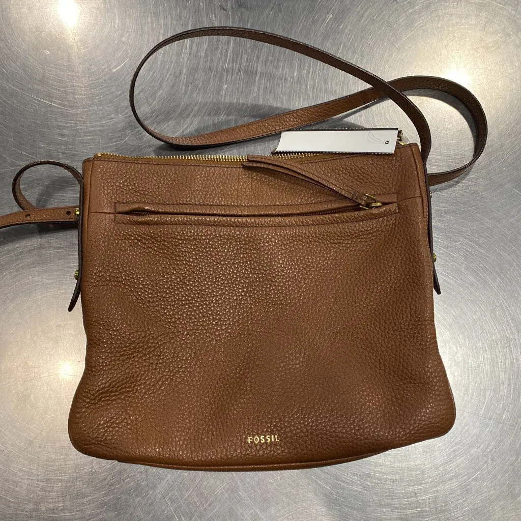 Fossil pebbled leather handbag