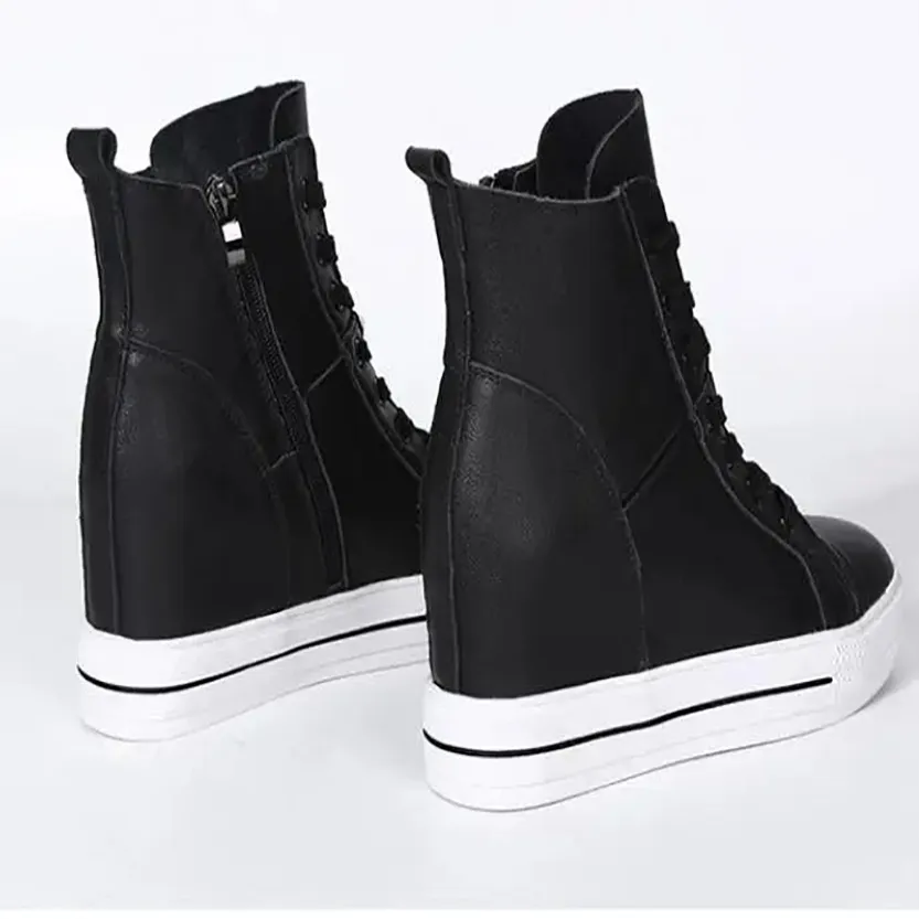 Funki Buys | Boots | Women's Canvas High Rise Ankle Sneaker