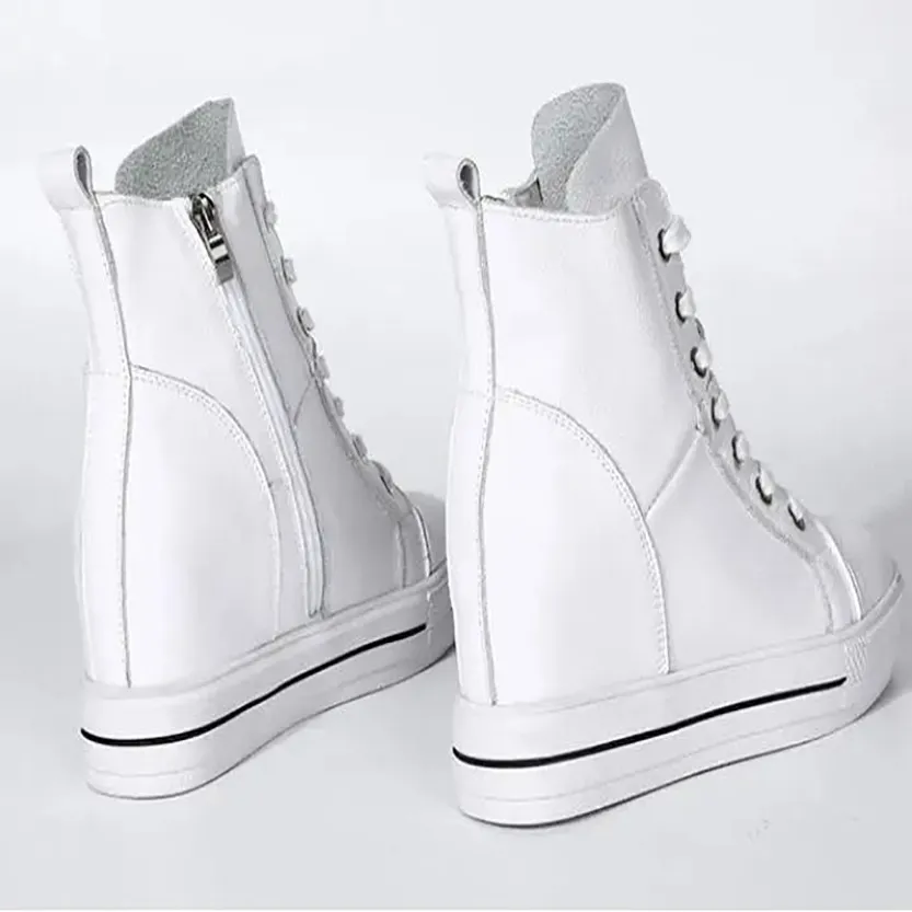 Funki Buys | Boots | Women's Canvas High Rise Ankle Sneaker