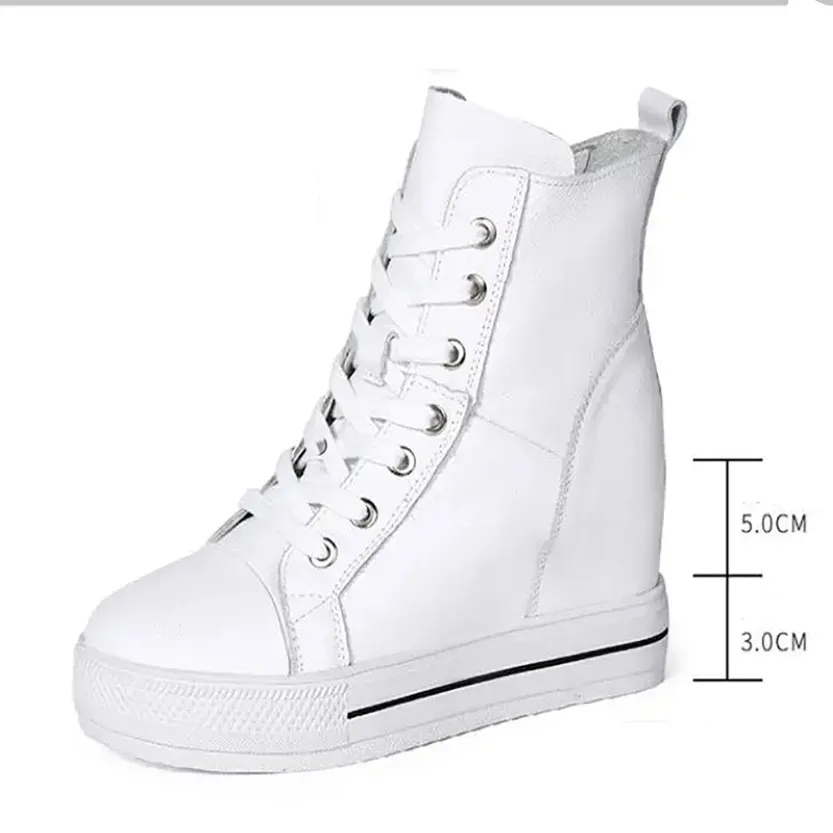 Funki Buys | Boots | Women's Canvas High Rise Ankle Sneaker