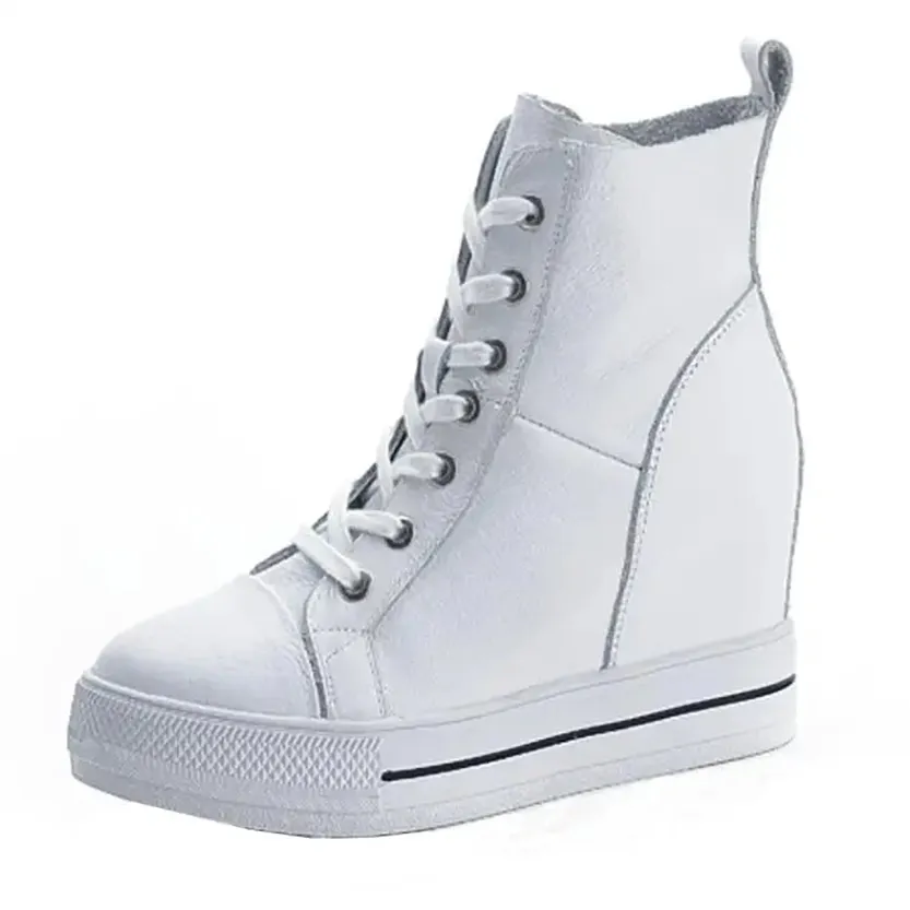 Funki Buys | Boots | Women's Canvas High Rise Ankle Sneaker