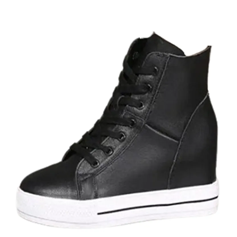 Funki Buys | Boots | Women's Canvas High Rise Ankle Sneaker