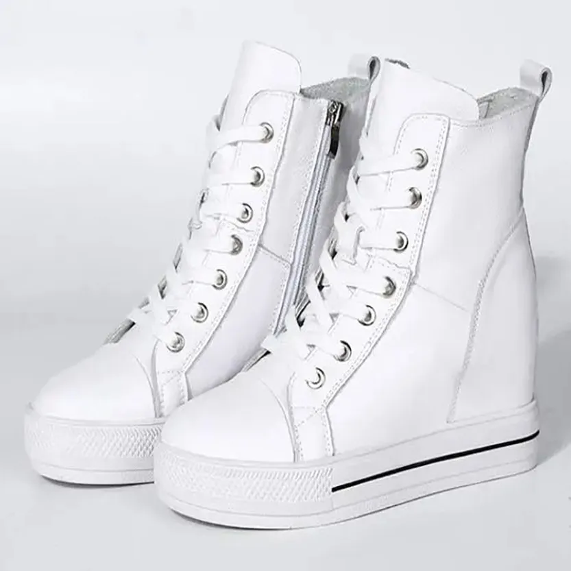 Funki Buys | Boots | Women's Canvas High Rise Ankle Sneaker