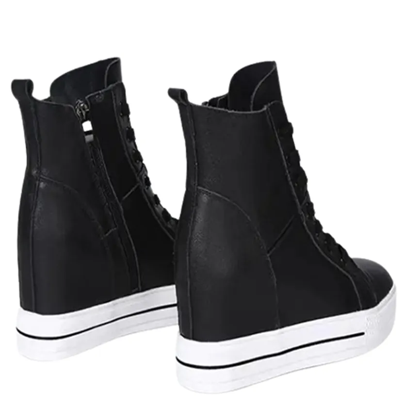 Funki Buys | Boots | Women's Canvas High Rise Ankle Sneaker