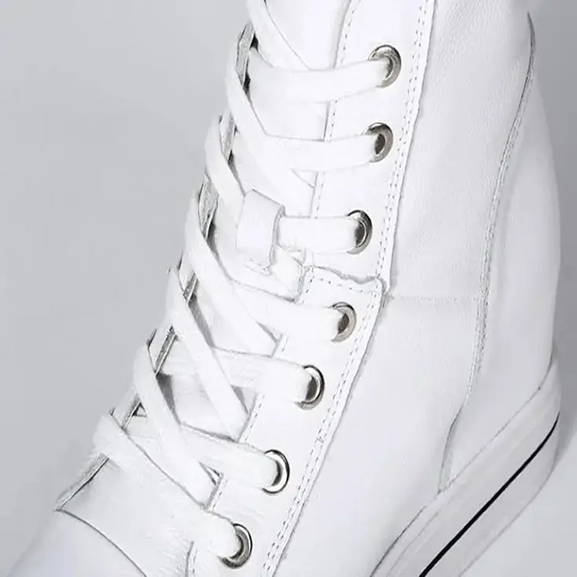 Funki Buys | Boots | Women's Canvas High Rise Ankle Sneaker