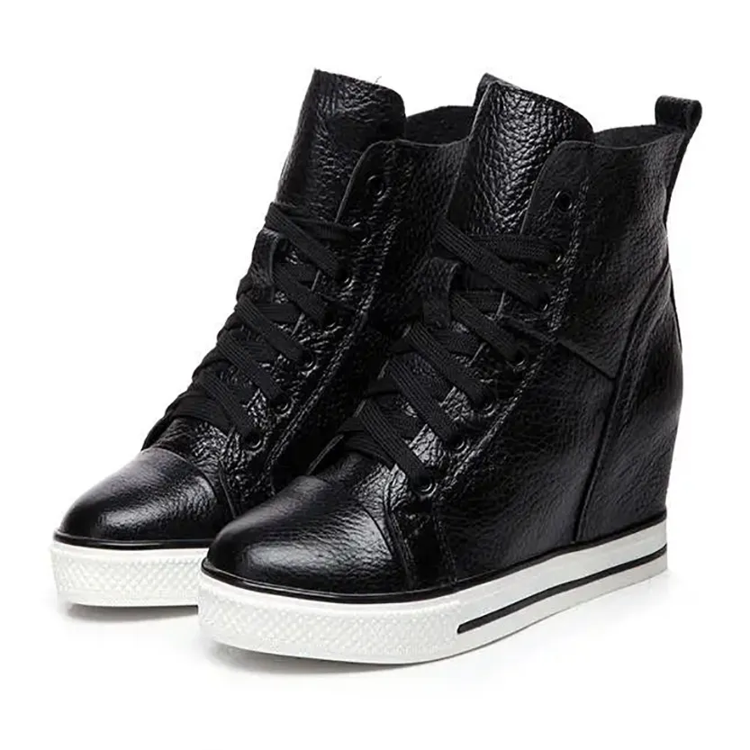 Funki Buys | Boots | Women's Canvas High Rise Ankle Sneaker