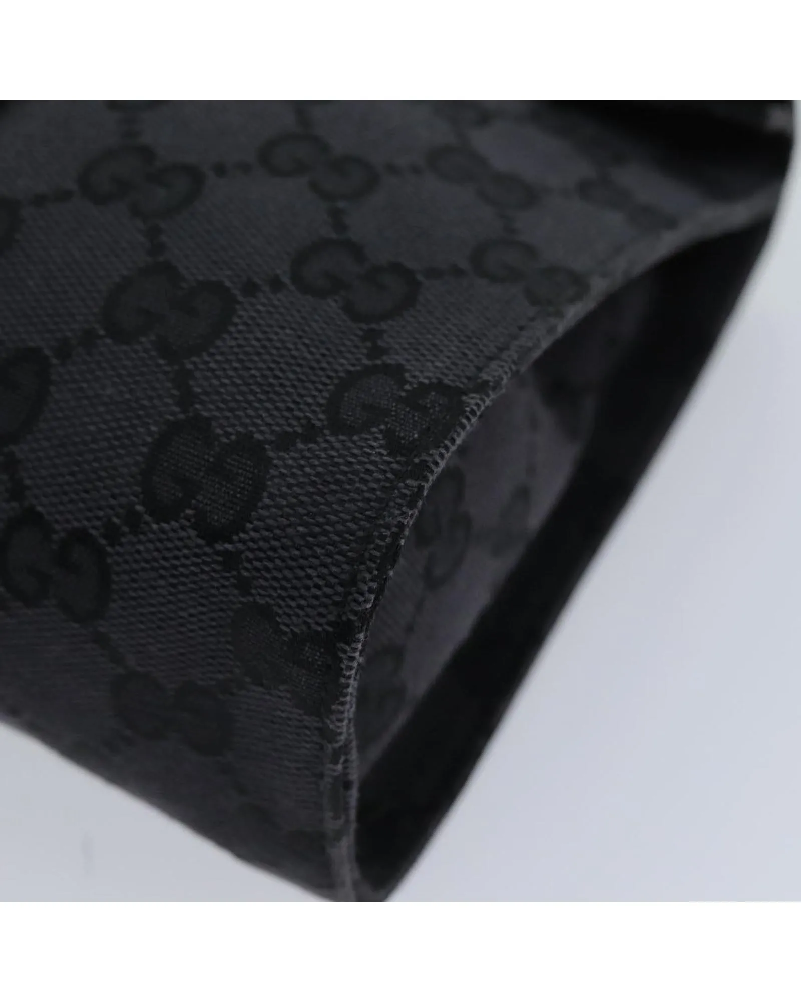 GG Canvas Clutch Bag in Black - Italian Made