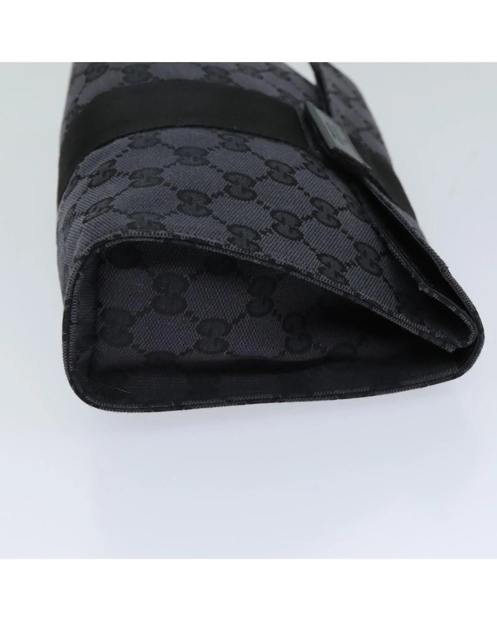 GG Canvas Clutch Bag in Black - Italian Made