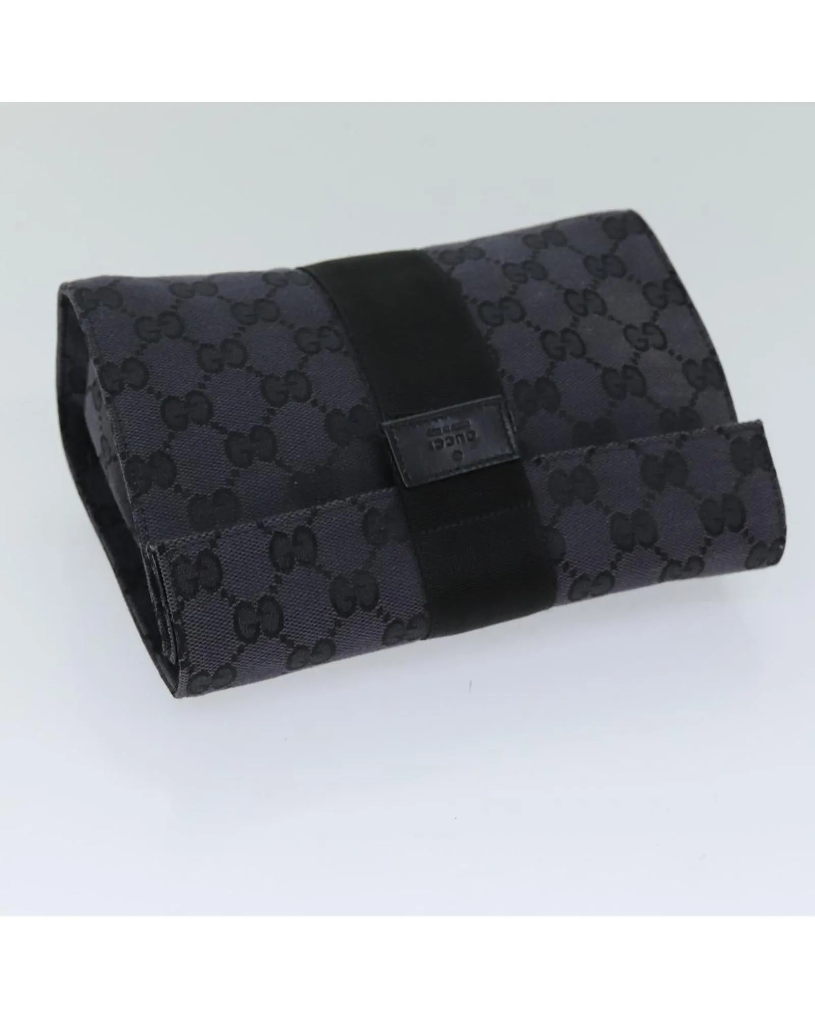 GG Canvas Clutch Bag in Black - Italian Made