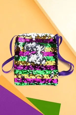 HBG104963/STRIPED CROSSBODY MARDI GRAS