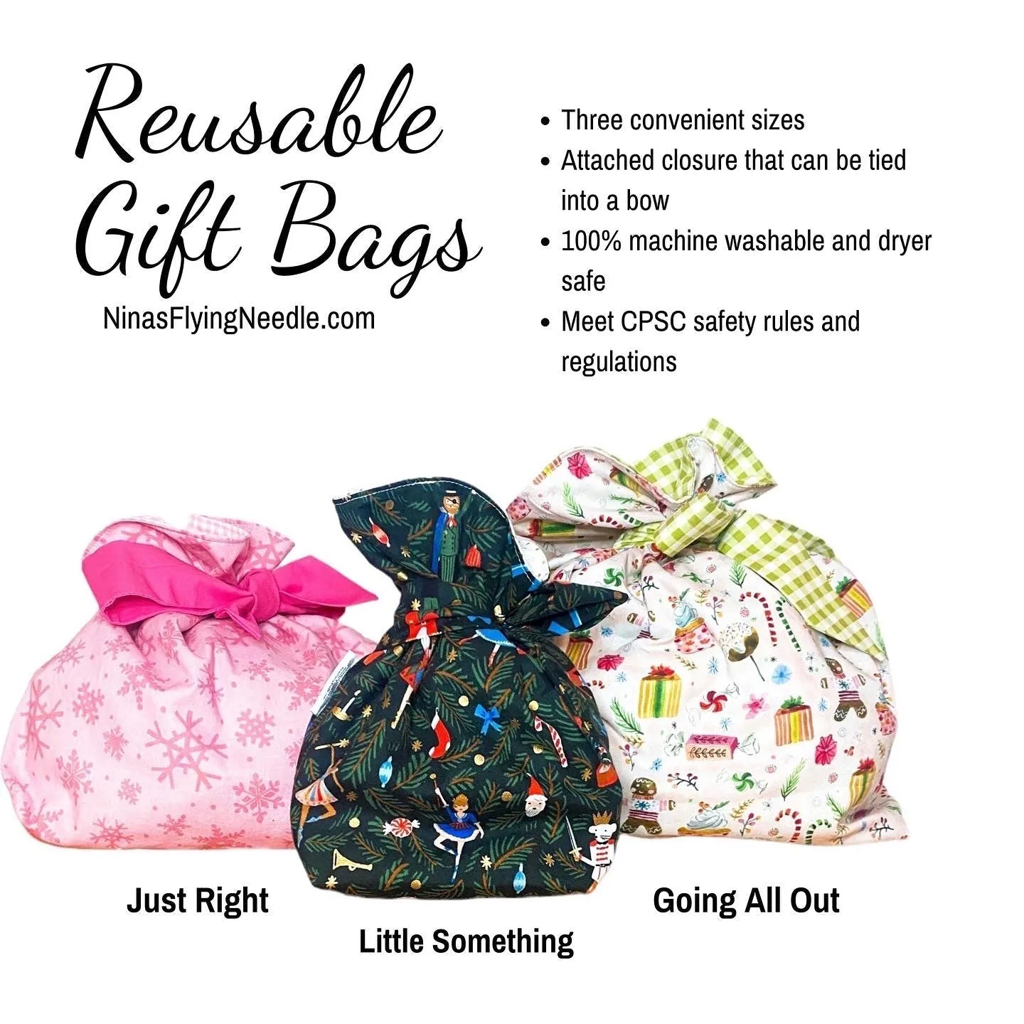 Just Right Gift Bag - Snow Globes