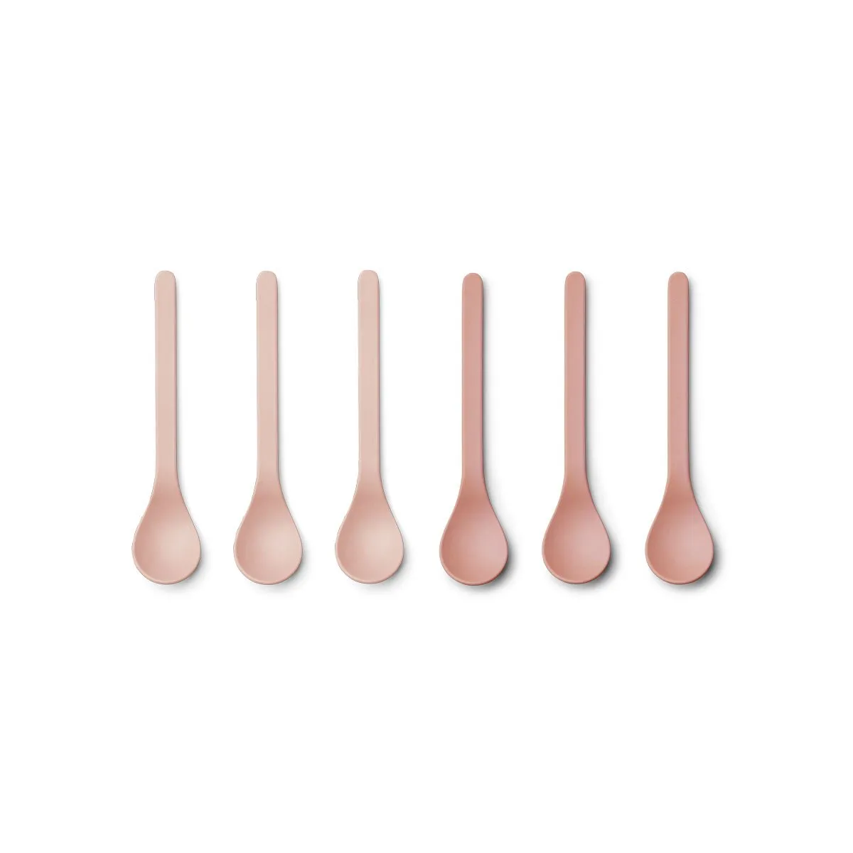 Liewood Etsu Bamboo Spoon - 6 pack -  Coral Blush Mix