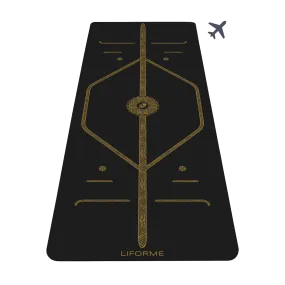 Liforme Black & Gold Travel Yoga Mat