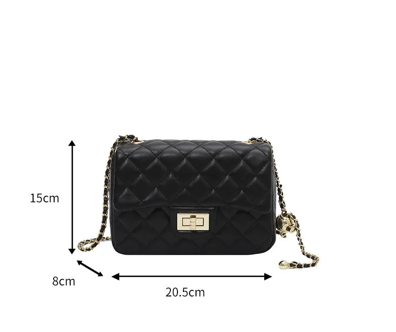 Little Golden Ball Small Fragrance Style Chain Bag New Internet Celebrity Fashion Crossbody Shoulder Bag