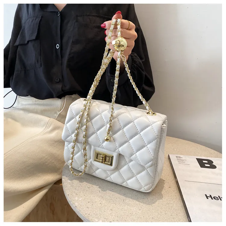 Little Golden Ball Small Fragrance Style Chain Bag New Internet Celebrity Fashion Crossbody Shoulder Bag