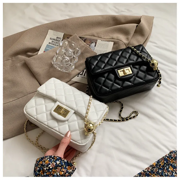 Little Golden Ball Small Fragrance Style Chain Bag New Internet Celebrity Fashion Crossbody Shoulder Bag