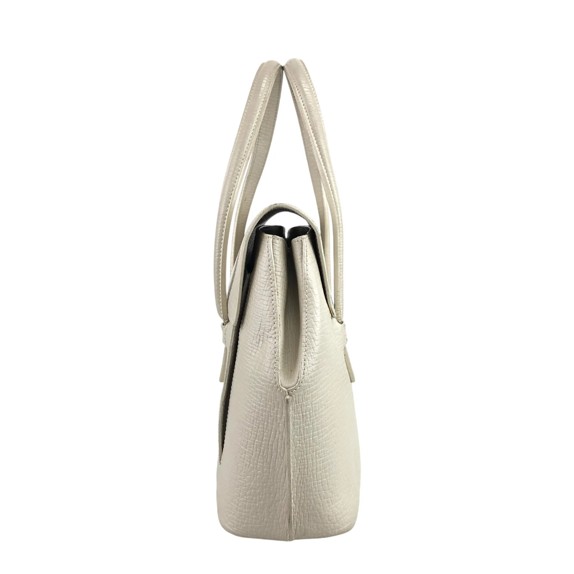 LOEWE Logo Handbag White Vintage gch7b5