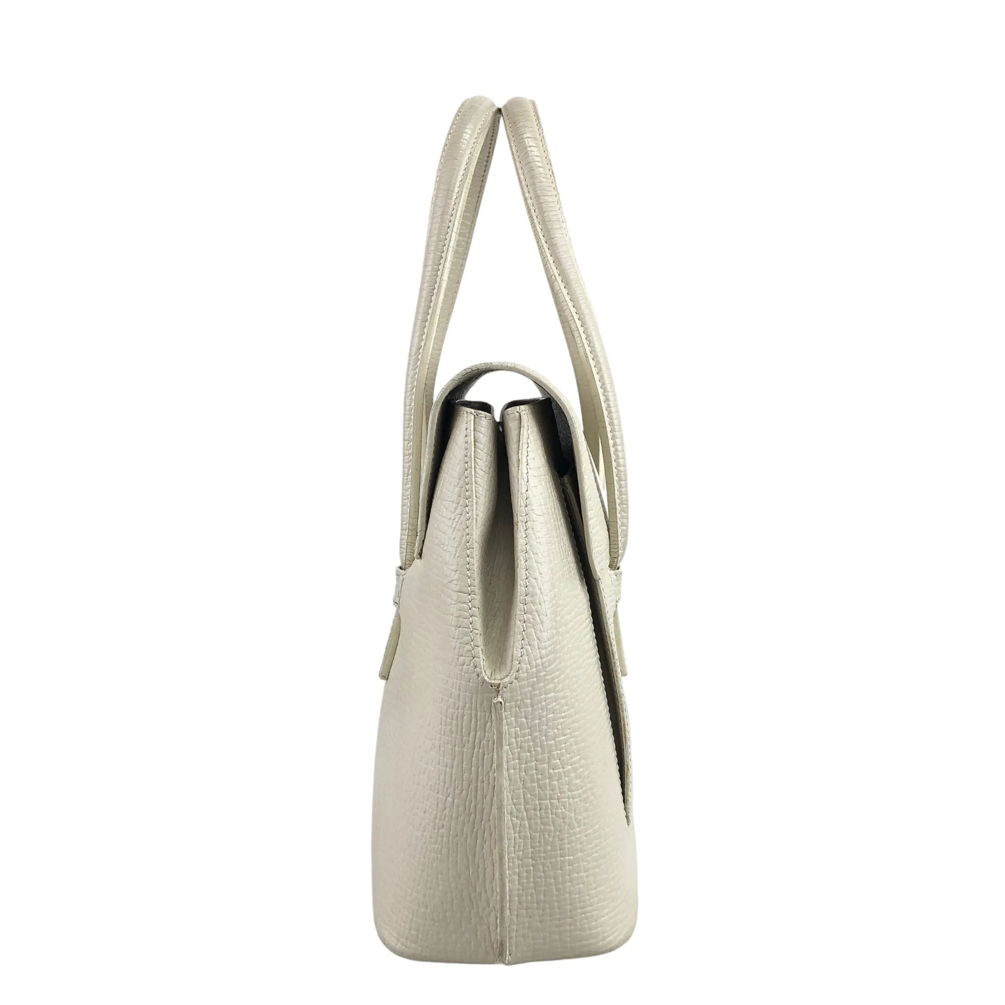 LOEWE Logo Handbag White Vintage gch7b5