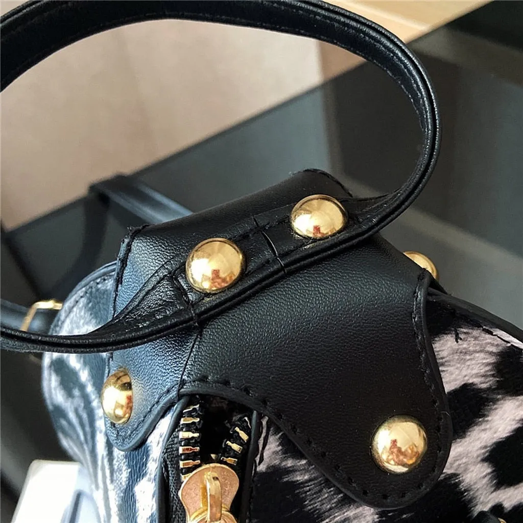 Luxury Messenger Leopard Print Bag