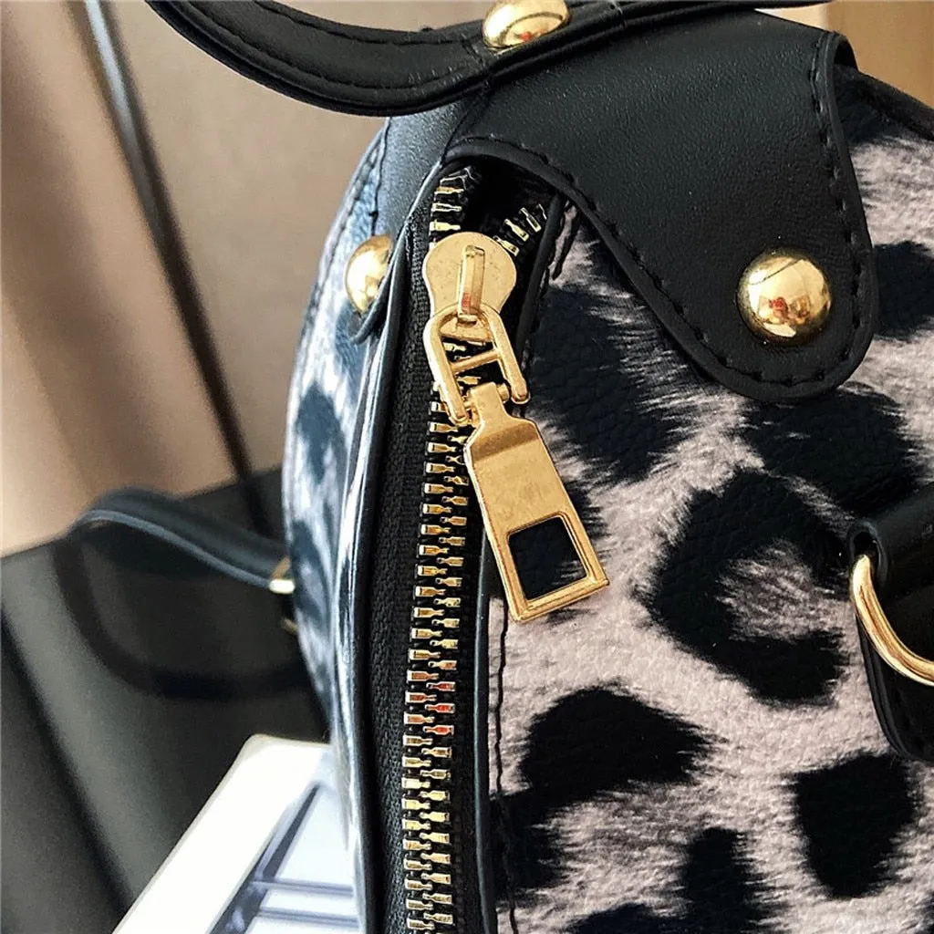 Luxury Messenger Leopard Print Bag