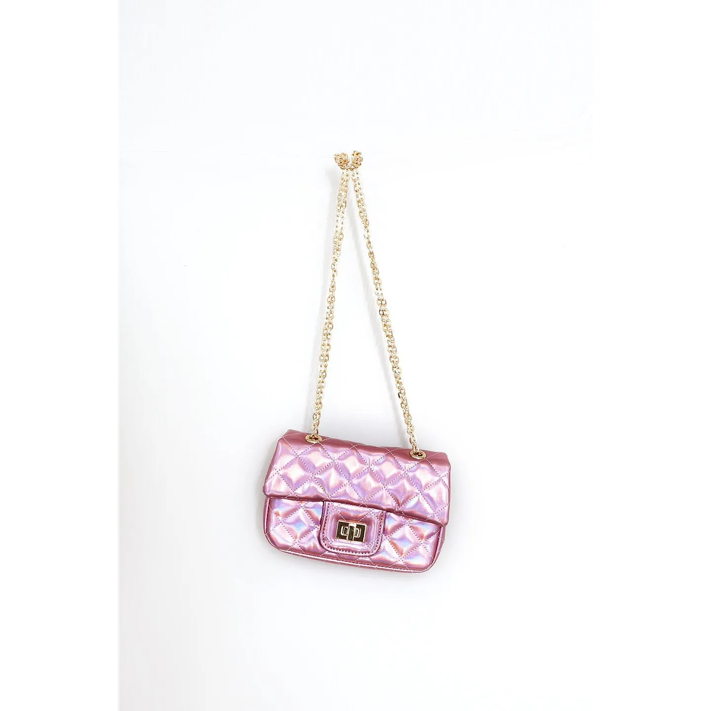 Maeli Rose Quilted Purses in Gold or Pink