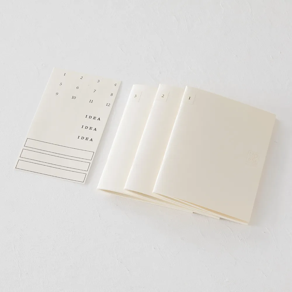 MD Notebook A6 Light Set of 3 by Midori