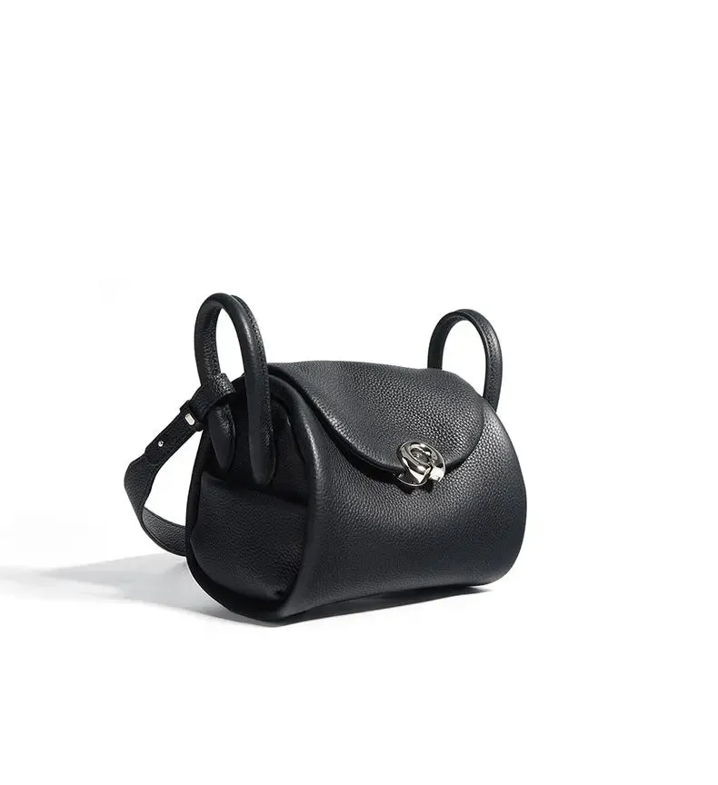 Mel Black Leather Handbag