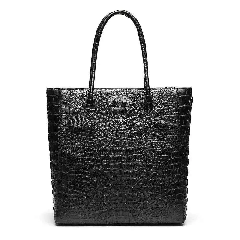 Men's Genuine Crocodile Skin Leather Briefcase ,Hobo Bags