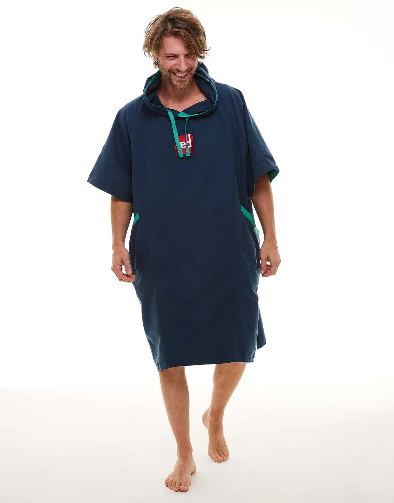 Men's Quick Dry Microfibre Changing Robe - Navy