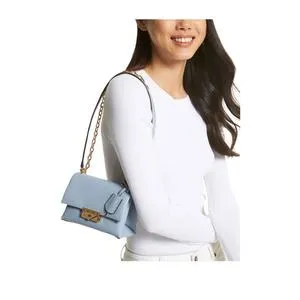 Michael Kors Cece Small Shoulder Bag Faux Leather In Pale Blue 35F3S0EC5O