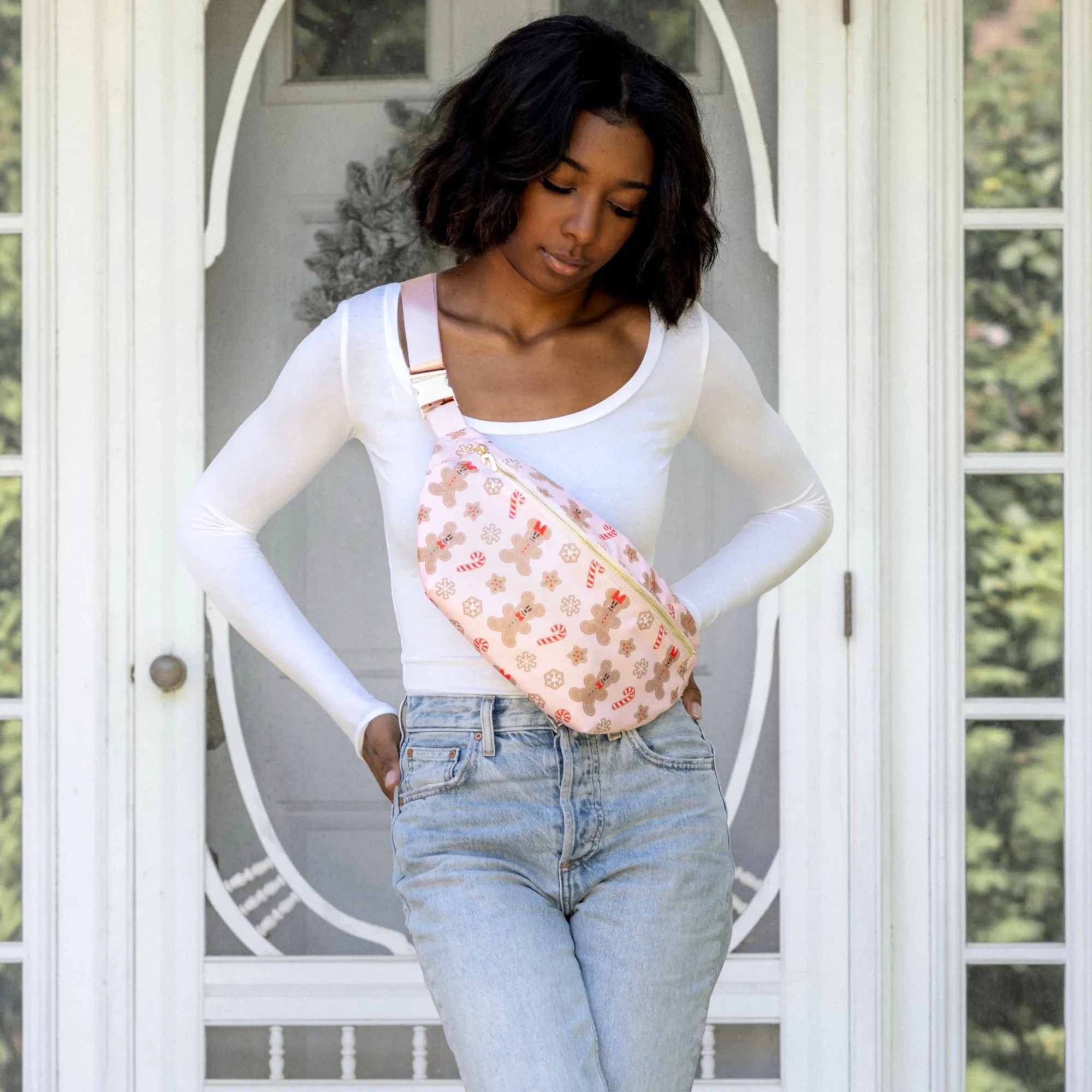 Mickey and Minnie Gingerbread Fanny Pack