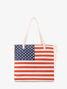 Montana West American Pride Large Canvas Tote Bag