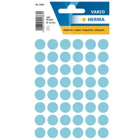 Multi-purpose Labels Round 13mm Blue (1863)