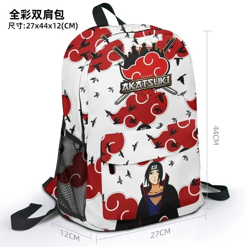 Naruto Series' Akatsuki Organization features the iconic Red Cloud design